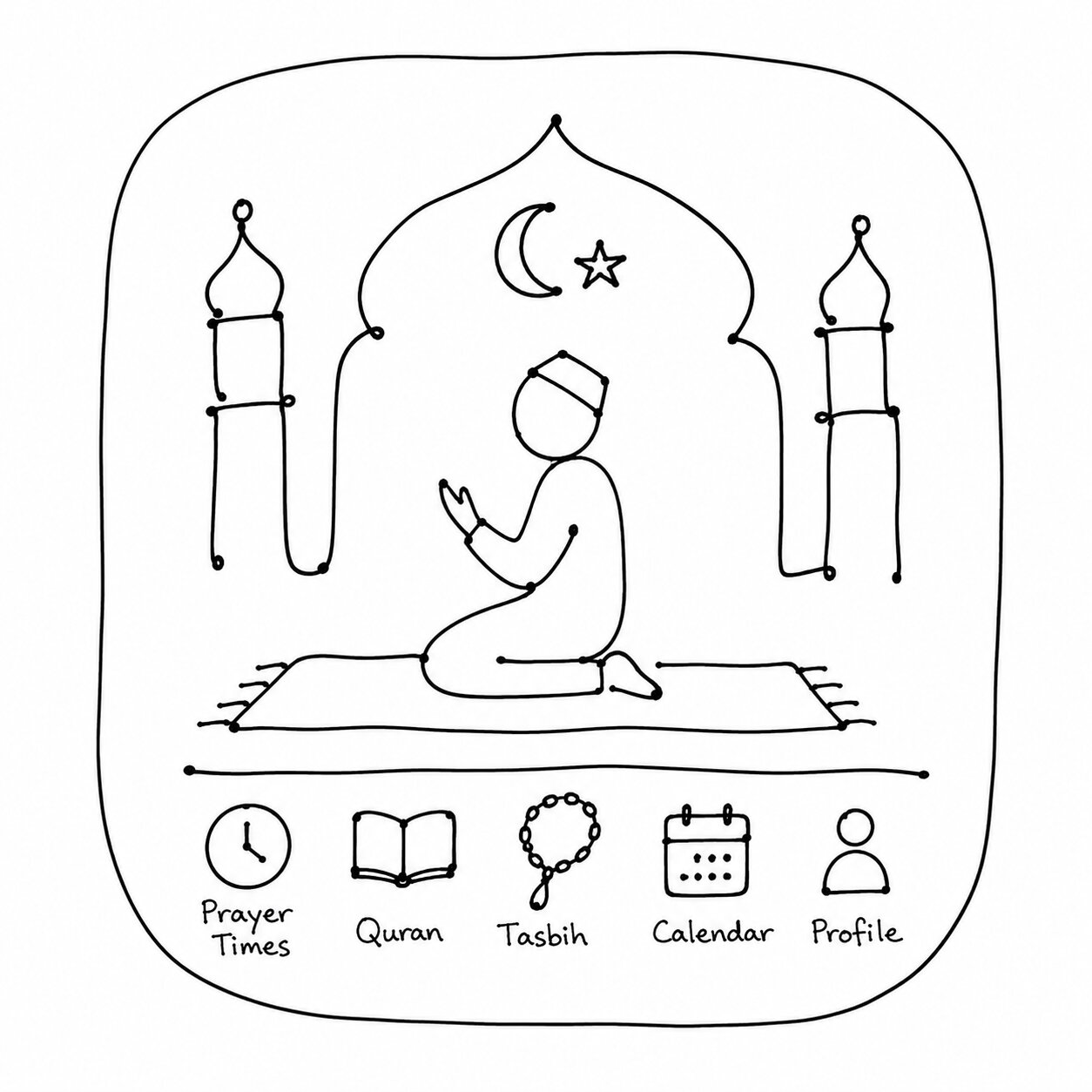 Anonymous Muslim Prayer app